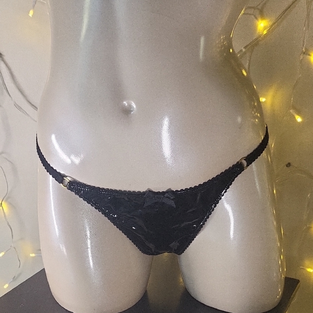 Agent Provocateur Black Satin Panty Nwt Lot 038